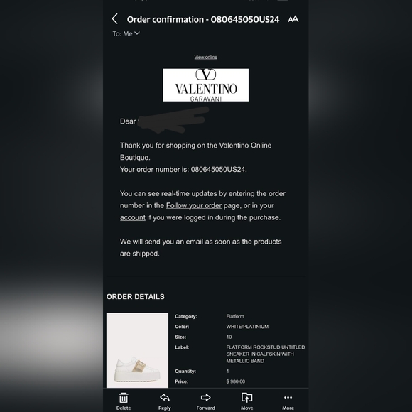 FLATFORM ROCKSTUD UNTITLED SNEAKER IN CALFSKIN WITH MICRO STUDS Size 40 - Picture 5 of 17